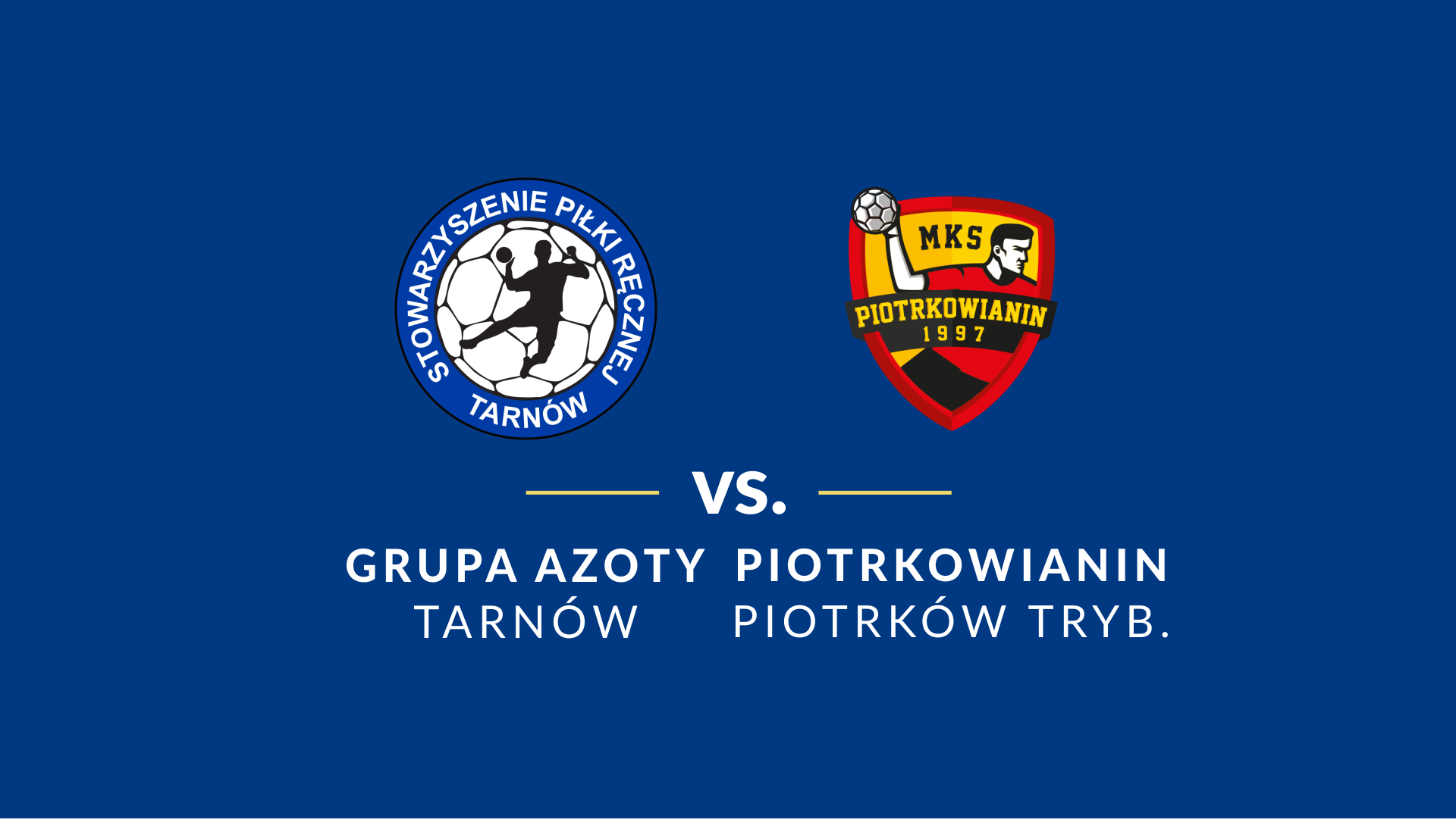 baner - logotypy Grupa Azoty Tarnów i Piotrkowianin Piotrków Trybunalski