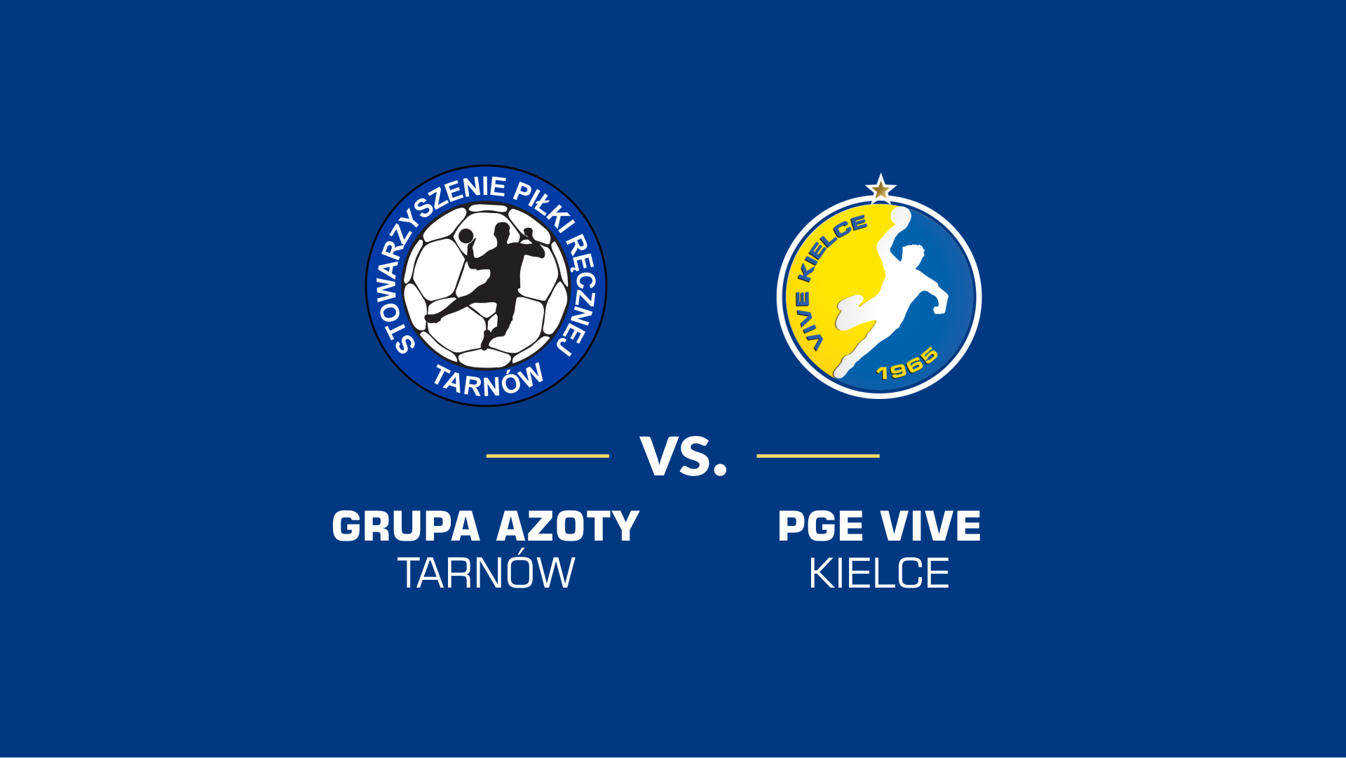 baner promujący mecz z PGE VIVE Kielce