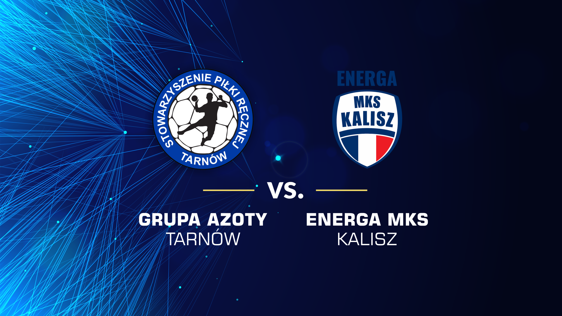 baner promujący mecz z Energą MKS Kalisz