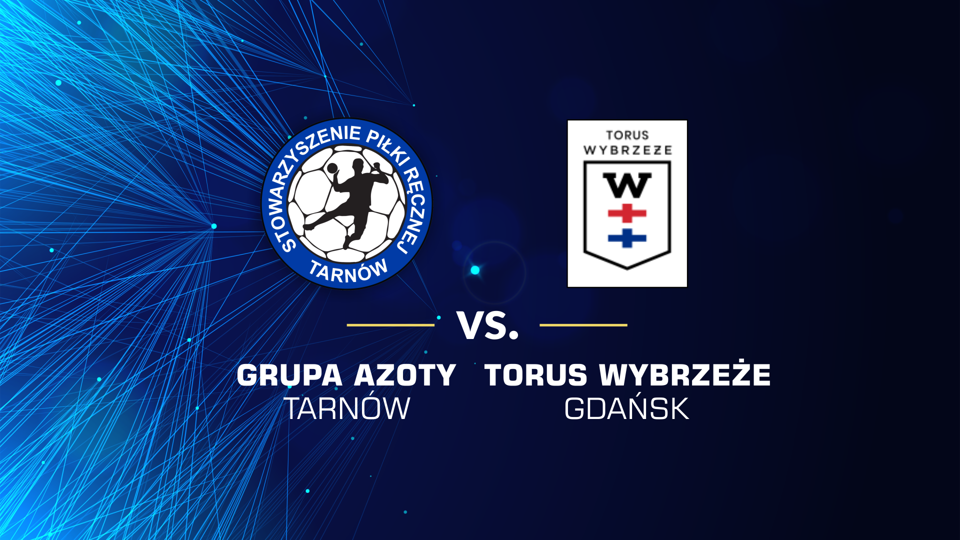 baner promujący mecz z Torus Wybrzeżem Gdańsk